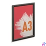 Kép 4/5 - Posztertábla, fali, A3, alumínium keret, DURABLE, fekete
