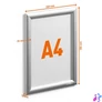 Kép 2/6 - Infokeret, alumínium, kültéri, A4, DURABLE "Outdoor", ezüst