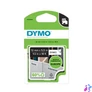 Kép 1/3 - Feliratozógép szalag, tartós poliészter 12 mm x 5,5 m, DYMO "D1", fehér-fekete