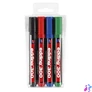 Kép 1/9 - Alkoholos marker készlet, 1,5-3 mm, kúpos, EDDING "300", 4 különböző szín