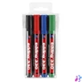 Kép 1/9 - Alkoholos marker készlet, 1-5 mm, vágott, EDDING "330", 4 különböző szín