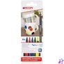 Kép 1/6 - Ecsetirón készlet, porcelánra, EDDING "4200 Family color", 6 különböző szín