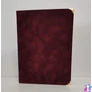 Kép 1/3 - Oklevéltartó, A4, exkluzív, plüss, 4 fém sarokkal, bordó