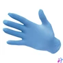 Kép 2/2 - Védőkesztyű, egyszer használatos, nitril, L méret, púder nélküli, kék