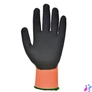Kép 2/2 - Védőkesztyű, HPPE, láthatósági, vágásbiztos, L méret "Cut 5", narancs