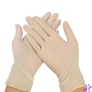 Kép 2/2 - Védőkesztyű, egyszer használatos, latex, 5,7g, L méret, 100 db, púder nélküli, bézs