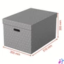 Kép 3/5 - Tárolódoboz, L méret, ESSELTE "Home", szürke
