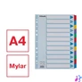 Kép 2/6 - Regiszter, laminált karton, A4, 12 részes, ESSELTE "Mylar"