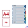 Kép 4/7 - Regiszter, műanyag, A4, 6 részes, ESSELTE