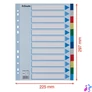 Kép 7/7 - Regiszter, műanyag, A4, 12 részes, ESSELTE