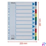 Kép 7/7 - Regiszter, műanyag, A4, 10 részes, ESSELTE