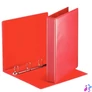 Kép 1/2 - Gyűrűs könyv, panorámás, 4 gyűrű, D alakú, 50 mm, A4, PP, ESSELTE, piros