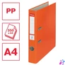 Kép 2/5 - Iratrendező, 50 mm, A4, PP/karton, élvédő sínnel, ESSELTE "Economy", narancssárga
