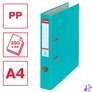 Kép 2/5 - Iratrendező, 50 mm, A4, PP/karton, élvédő sínnel, ESSELTE "Economy", türkiz