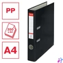 Kép 2/5 - Iratrendező, 50 mm, A4, PP/karton, élvédő sínnel, ESSELTE "Economy", fekete