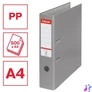 Kép 2/7 - Iratrendező, 75 mm, A4, PP/karton, élvédő sínnel, ESSELTE "Economy", szürke