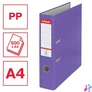 Kép 2/5 - Iratrendező, 75 mm, A4, PP/karton, élvédő sínnel, ESSELTE "Economy", lila