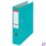 Kép 1/5 - Iratrendező, 75 mm, A4, PP/karton, élvédő sínnel, ESSELTE "Economy", türkiz