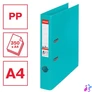 Kép 2/7 - Iratrendező, 50 mm, A4, PP, élvédő sínnel, ESSELTE "Standard", türkiz