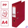 Kép 2/8 - Iratrendező, 75 mm, A4, PP, élvédő sínnel, ESSELTE "Standard", bordó