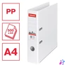 Kép 2/8 - Iratrendező, 75 mm, A4, PP, élvédő sínnel, ESSELTE "Standard", Vivida fehér