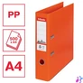 Kép 2/8 - Iratrendező, 75 mm, A4, PP, élvédő sínnel, ESSELTE "Standard", narancssárga