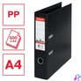 Kép 2/8 - Iratrendező, 75 mm, A4, PP, élvédő sínnel, ESSELTE "Standard", Vivida fekete
