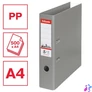Kép 2/8 - Iratrendező, 75 mm, A4, PP, élvédő sínnel, ESSELTE "Standard", szürke