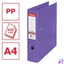 Kép 2/8 - Iratrendező, 75 mm, A4, PP, élvédő sínnel, ESSELTE "Standard", lila