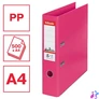 Kép 2/8 - Iratrendező, 75 mm, A4, PP, élvédő sínnel, ESSELTE "Standard", ciklámen