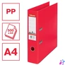 Kép 2/8 - Iratrendező, 75 mm, A4, PP, élvédő sínnel, ESSELTE "Standard", Vivida piros