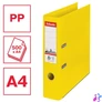 Kép 2/8 - Iratrendező, 75 mm, A4, PP, élvédő sínnel, ESSELTE "Standard", Vivida sárga