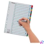 Kép 6/8 - Regiszter, karton, A4, A-Z, ESSELTE "Mylar"