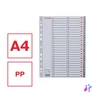 Kép 2/6 - Regiszter, műanyag, A4, 1-54, ESSELTE, szürke