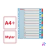 Kép 2/7 - Regiszter, laminált karton, A4 Maxi, 1-12, újraírható, ESSELTE