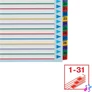Kép 5/7 - Regiszter, laminált karton, A4 Maxi, 1-31, újraírható, ESSELTE