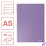 Kép 2/4 - Spirálfüzet, A5, vonalas, 80 lap, ESSELTE "Colour`Breeze", levendula