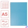 Kép 2/6 - Spirálfüzet, A5, kockás, 80 lap, ESSELTE "Colour`Breeze", kék