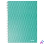 Kép 1/6 - Spirálfüzet, A5, kockás, 80 lap, ESSELTE "Colour`Breeze", zöld