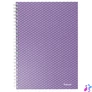 Kép 1/6 - Spirálfüzet, A5, kockás, 80 lap, ESSELTE "Colour`Breeze", levendula