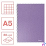 Kép 2/6 - Spirálfüzet, A5, kockás, 80 lap, ESSELTE "Colour`Breeze", levendula