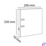 Kép 2/7 - Iratrendező, 70 mm, A4, PVC, EXACOMPTA, piros