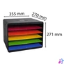 Kép 4/7 - Dokumentum szortírozó, műanyag, 5 részes, EXACOMPTA "Horizon Iderama®"