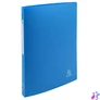 Kép 1/6 - Gyűrűs könyv, 4 gyűrű, 20 mm, A4, PP, címkével, EXACOMPTA, kék