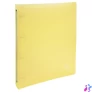 Kép 1/3 - Gyűrűs könyv, 4 gyűrű, 40 mm, A4, PP, EXACOMPTA, pasztell sárga