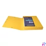Kép 3/6 - Gumis mappa, karton, A4, 40 mm, EXACOMPTA, sárga