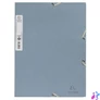 Kép 1/3 - Gumis mappa, prespán, A4, 15 mm, EXACOMPTA, "AutentiK", szürkéskék