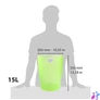 Kép 3/5 - Papírkosár, 15 liter, PP, EXACOMPTA "Linicolor", almazöld