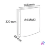 Kép 7/10 - Gyűrűs könyv, 4 gyűrű, 40 mm, A4+, PP, EXACOMPTA "Pop`Nco", vegyes színek
