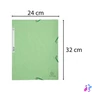 Kép 3/5 - Gumis mappa, prespán, A4, EXACOMPTA, lágy zöld